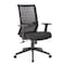 Officesource Interchangeable Collection Gray Mesh High Back Task Chair with Black Base 656MBFBK - alternate 1